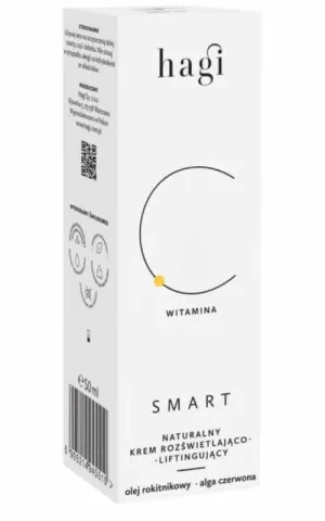 Cremă de față naturală, iluminatoare și de lifting cu pigment perlat SMART C 50ml Hagi