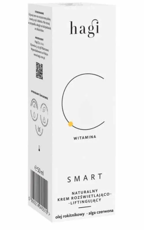 Cremă de față naturală, iluminatoare și de lifting cu pigment perlat SMART C 50ml Hagi — preț și oferte