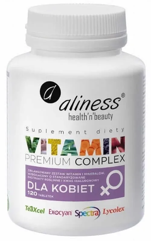 Premium Vitamin Complex pentru femei 120 vege tabl, Aliness — preț și oferte