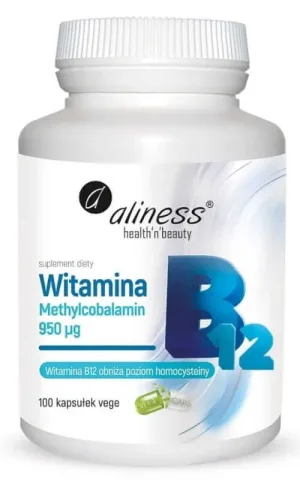 Vitamina B12 Metilcobalamină 950µg x 100 capsule Aliness