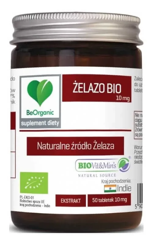BeOrganic Fier Bio 10 mg 50 comprimate — preț și oferte