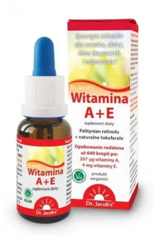 Vitamina A+E (tocoferoli naturali) 20ml Dr Jacobs — preț și oferte