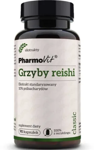 Ciuperci Reishi Extract standardizat 10% polizaharide 90 capsule Pharmovit Classic