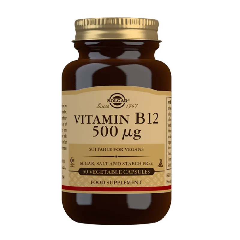Vitamina B12 500 μg, 50 capsule, Solgar — preț și oferte