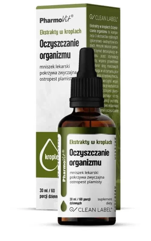 Extracte în picături Curățarea corpului 30 ml Pharmovit Clean Label — preț și oferte