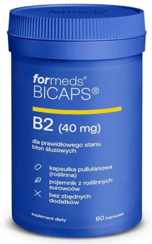 BICAPS B2 (Riboflavină) 60 capsule vege Formeds — preț și oferte