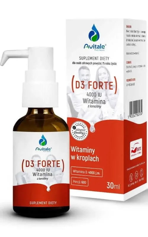 Vitamina D3 Forte 4000 UI din lanolină 30ml Avitale — preț și oferte