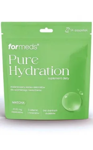 Hidratare pură electroliți aromă matcha 14 pliculețe Formeds