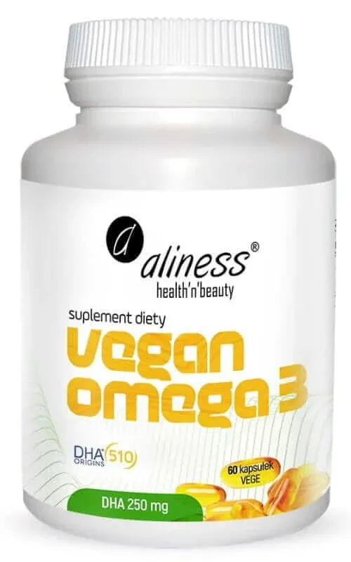 Vegan Omega 3 DHA 250mg 60 capsule vegetale Aliness — preț și oferte