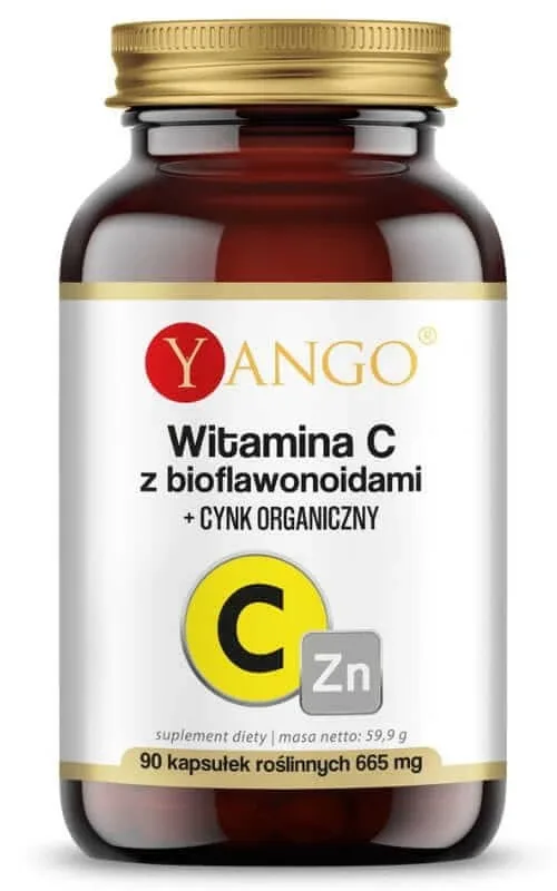 Vitamina C cu bioflavonoide + zinc organic 90 capsule, Yango — preț și oferte