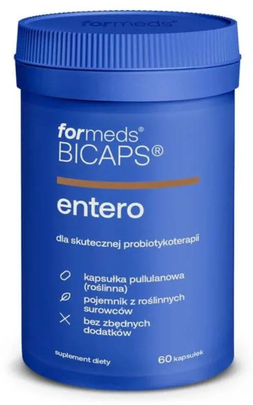 Bicaps ENTERO Saccharomyces Boulardii 60 capsule. Formate — preț și oferte
