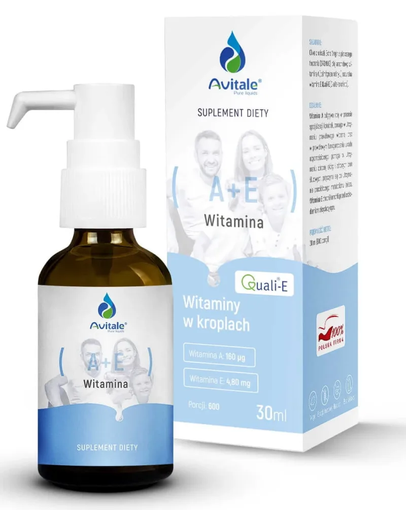 Vitamina A+E picături 30 ml Avitale — preț și oferte