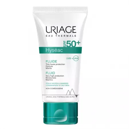URIAGE Hyseac Fluid protectie solara SPF50+, 50ml — preț și oferte