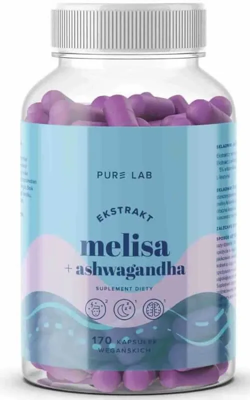 Pure Lab Melissa extract 150 mg + ashwagandha capsule 170 capsule vegane — preț și oferte