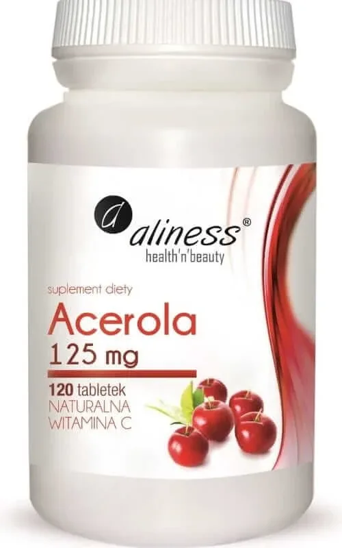 Acerola 125mg x 120 tablete Vitamina C naturală Aliness — preț și oferte