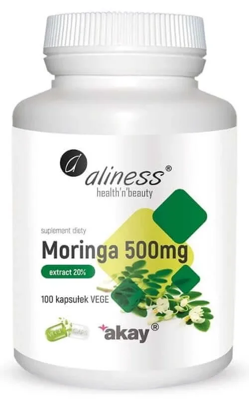 Moringa extract 20% 500mg x 100vcaps Aliness — preț și oferte