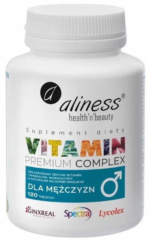 Complex de vitamine Premium pentru bărbați 120 tabl, Aliness — preț și oferte