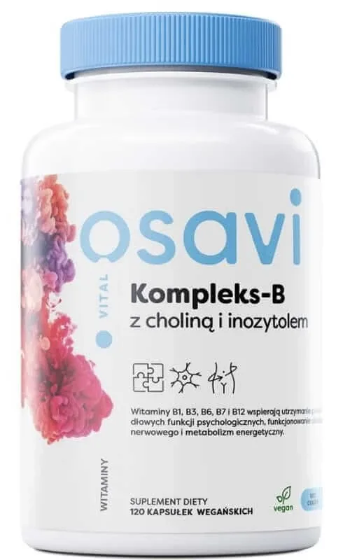 Osavi Complex-B cu colină și inozitol 120 capsule — preț și oferte
