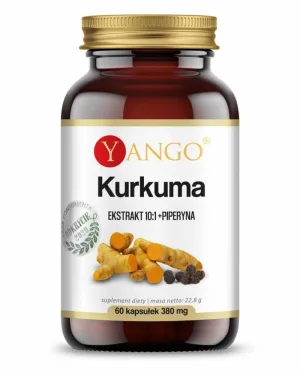 Extract de turmeric 10:1 + Piperină 60 capsule Yango