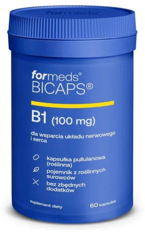 BICAPS B1 (Tiamină) 60 capsule vegetale - Formeds — preț și oferte