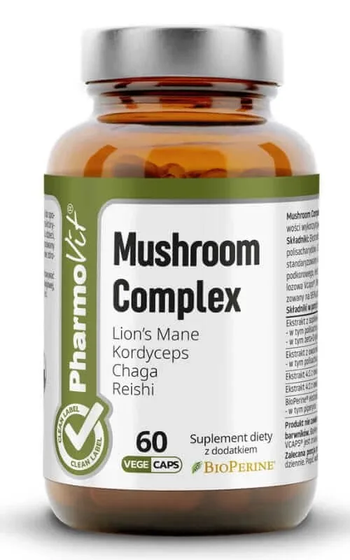 Complex de ciuperci 60 capsule Pharmovit — preț și oferte