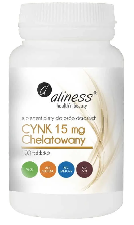 Zinc chelat 15 mg 100 comprimate Aliness — preț și oferte