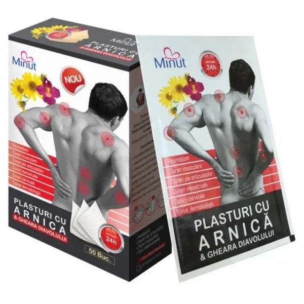 Plasturi Arnica s i Gheara Diavolului Minut, 9 x 14 cm - 1 Buc — preț și oferte