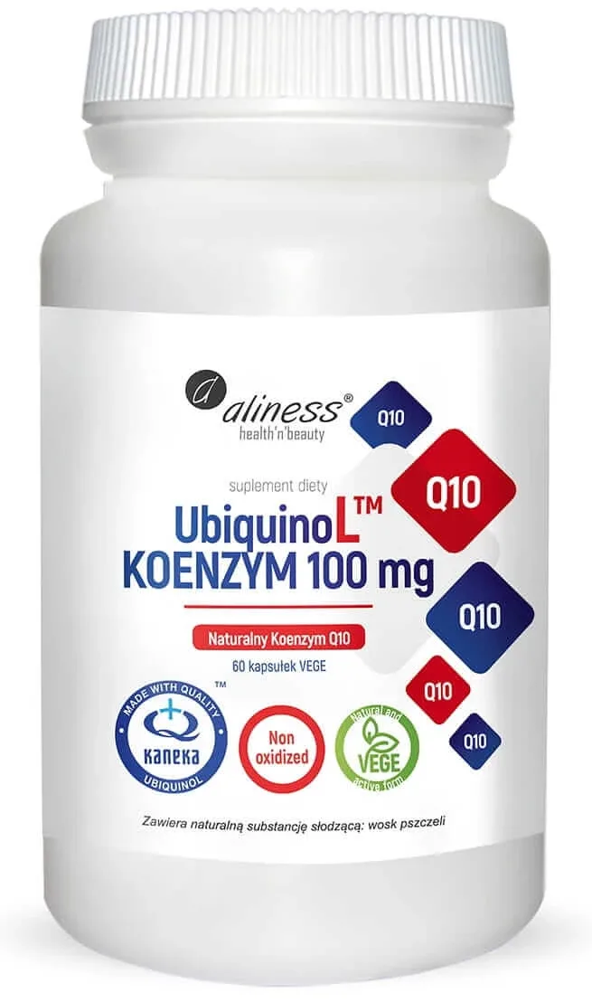 UbiquinoL KANEKA Coenzima naturală Q10 100mg 60 capsule vegeta Aliness — preț și oferte