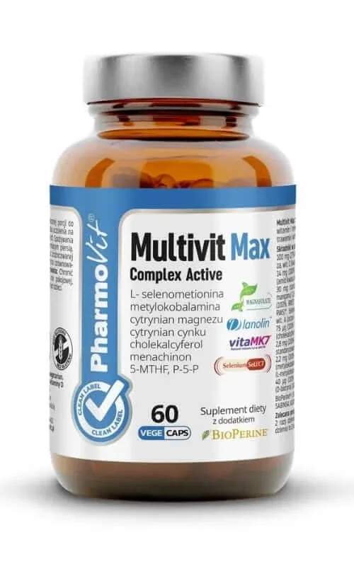 Multivit Max Complex Active 60 capsule Pharmovit Clean Label — preț și oferte