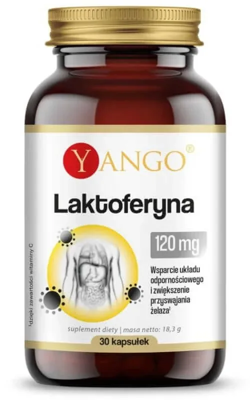 Lactoferrin 120mg cu vitamina C - 30 capsule Yango — preț și oferte
