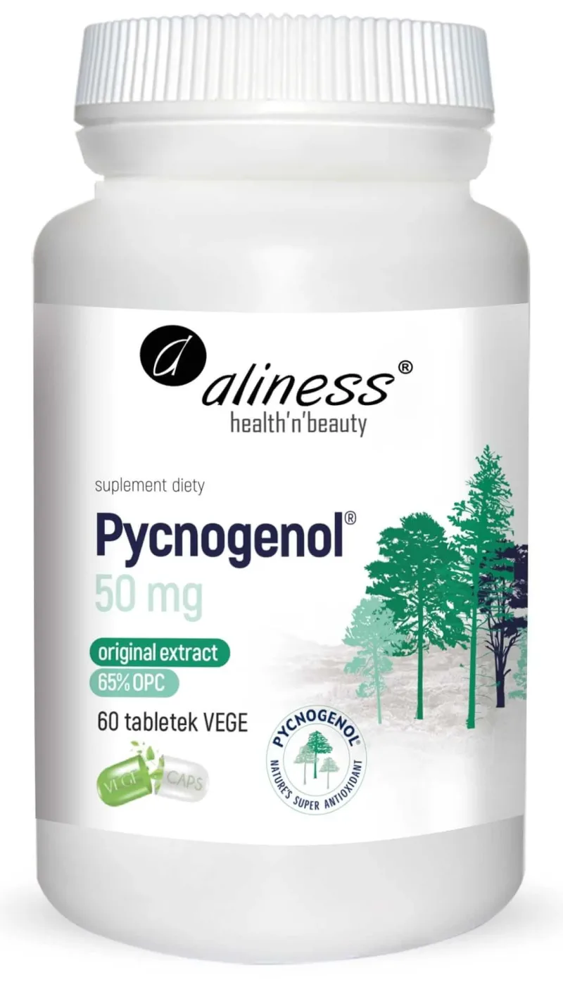 Pycnogenol® extract 65% 50 mg - 60 comprimate Aliness — preț și oferte