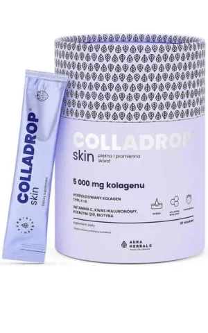 Colladrop Skin 5000 mg colagen bovin 30 pliculețe Aura Herbals