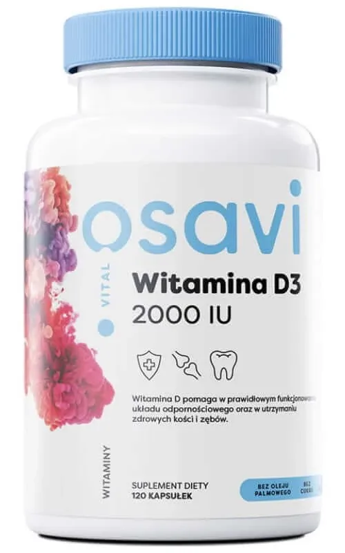 Osavi Vitamina D3 2000 UI Quali-D 120 capsule — preț și oferte