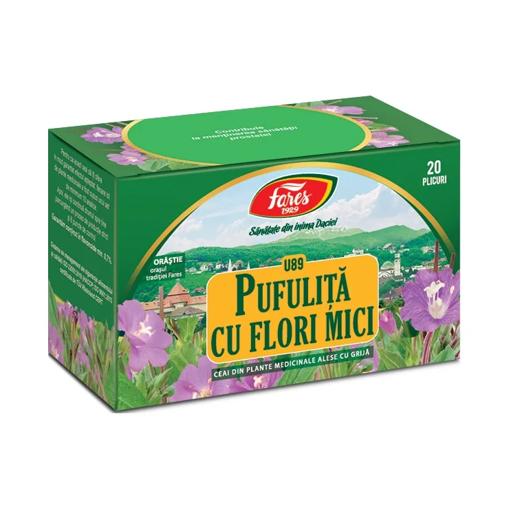 Ceai de Pufulita cu Flori Mici, U89, 20 plicuri, Fares — preț și oferte
