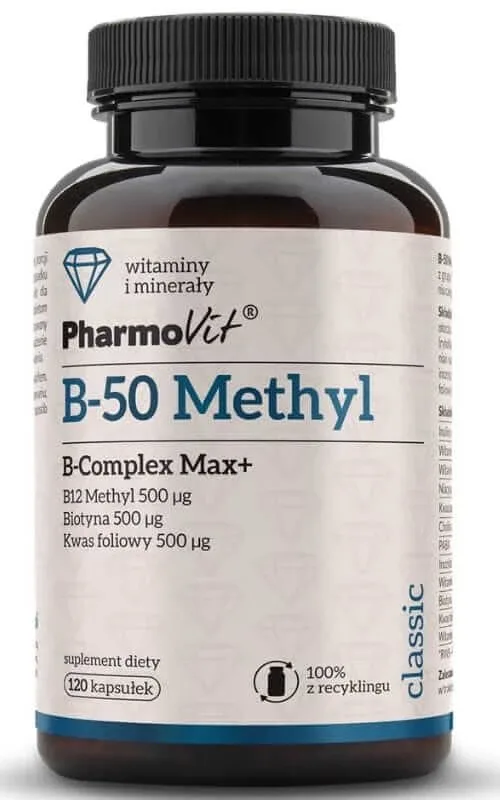 B-50 Methyl B-complex Max+ 120 capsule Pharmovit Classic — preț și oferte