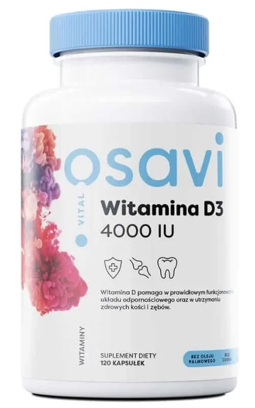 Osavi Vitamina D3 4000 UI Quali-D 120 capsule — preț și oferte