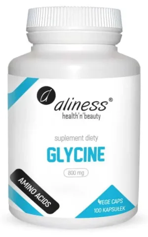 Glicină 800mg Glicină 100 capsule Aliness