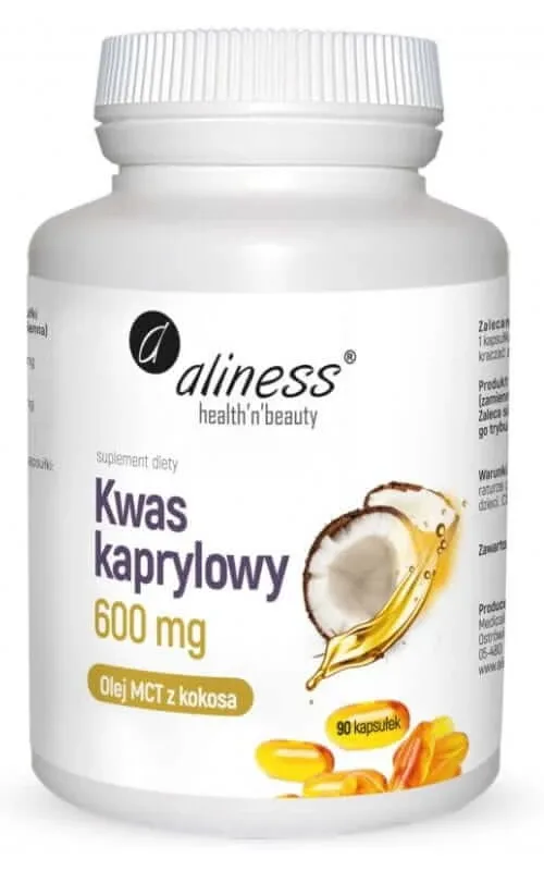 Acid caprilic 600mg, 90 capsule Aliness — preț și oferte