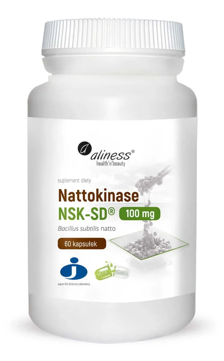 Nattokinase NSK-SD 100 mg 60 capsule Aliness — preț și oferte