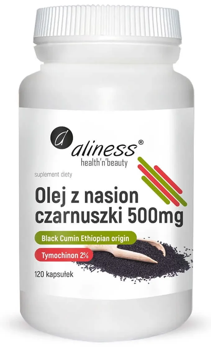 Ulei de semințe de Nigella 2% 500 mg (120 capsule) Aliness — preț și oferte