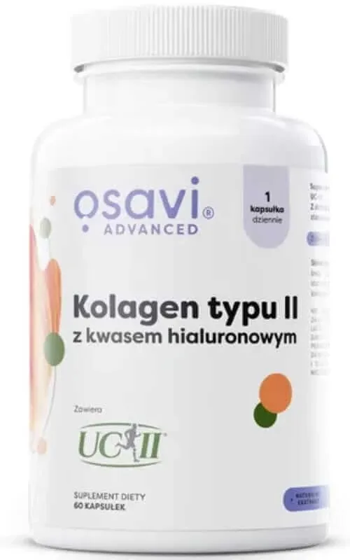 Osavi Colagen de tip II (UC-II) cu acid hialuronic + trandafir sălbatic 60 capsule — preț și oferte
