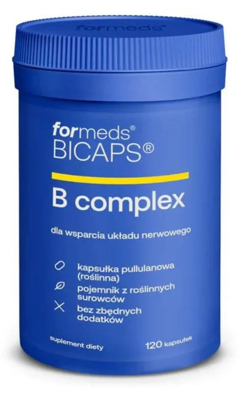 Bicaps B Complex - complex de vitamine B, 120 capsule. Formate — preț și oferte