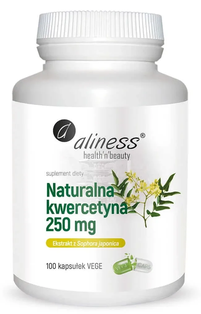 Aliness Quercetin extract natural 250mg 100 capsule vege — preț și oferte