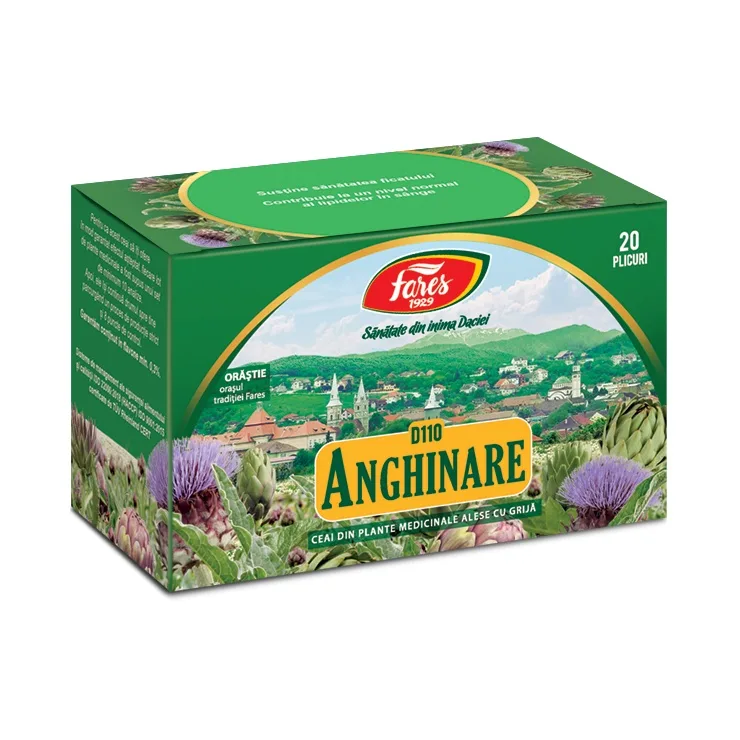 Ceai Anghinare frunze D110, 20 plicuri, Fares — preț și oferte