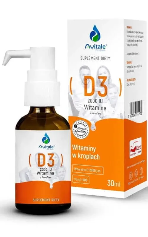 Avitale D3 2000 UI din lanolină 30 ml Aliness — preț și oferte