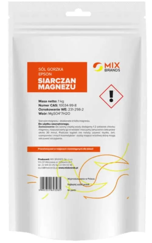 Sulfat de magneziu - Epsom Sare Epsom 1kg Mix Brands — preț și oferte