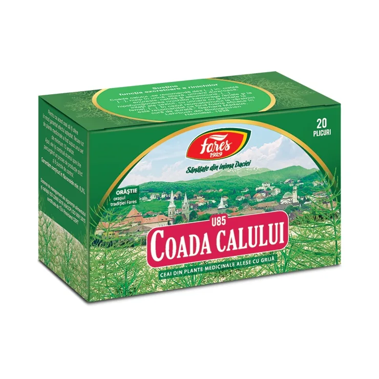 Ceai Coada Calului, U85, 20 plicuri, Fares — preț și oferte