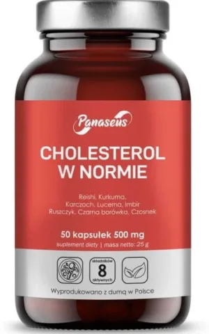 Colesterol în intervalul normal Panaseus 50 capsule