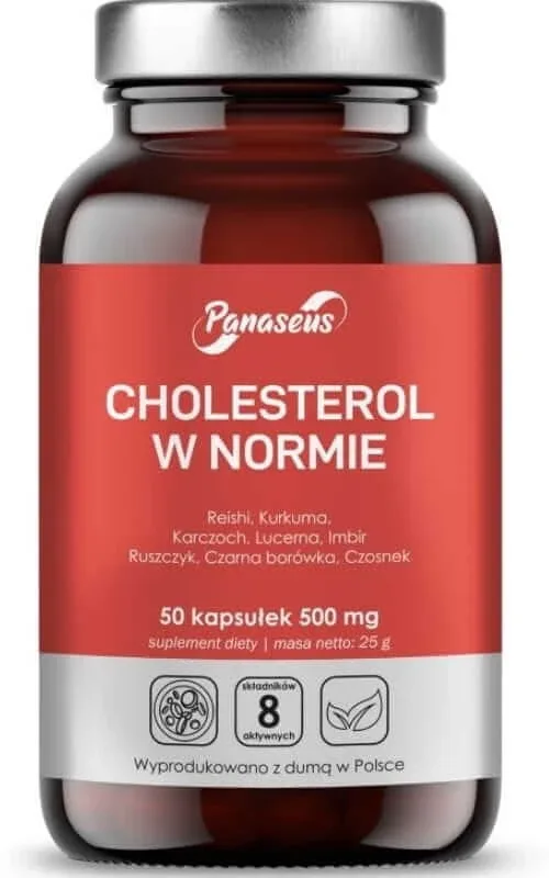 Colesterol în intervalul normal Panaseus 50 capsule — preț și oferte
