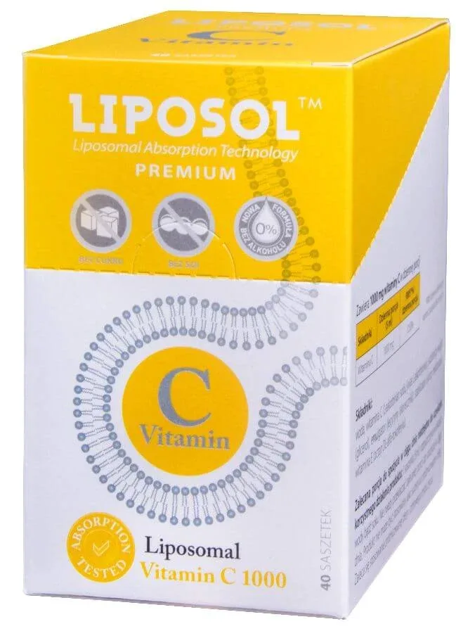 Aliness - Liposol Vitamina C lipozomală 1000 mg x 40 plicuri — preț și oferte